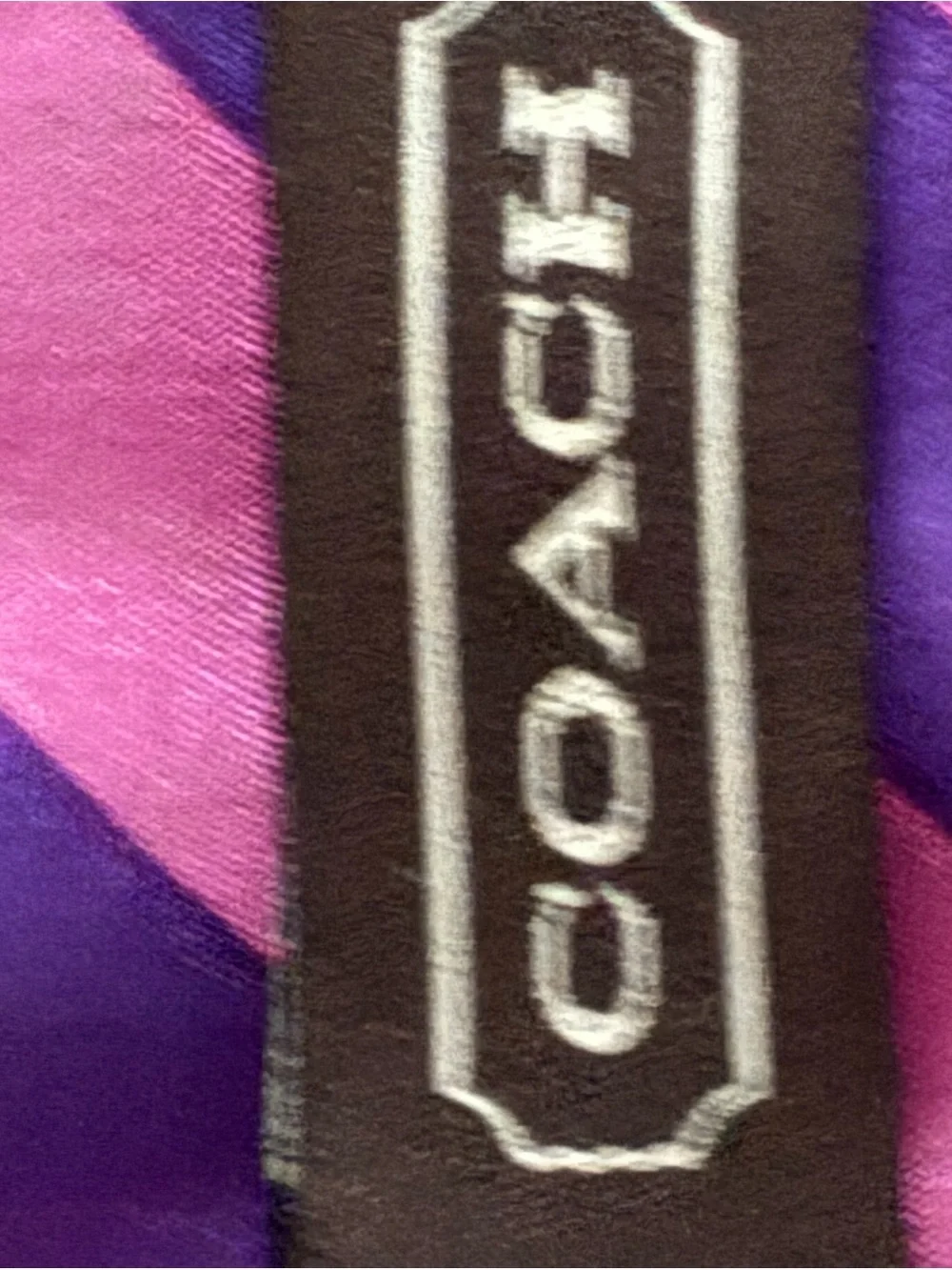 Coach soft plaid